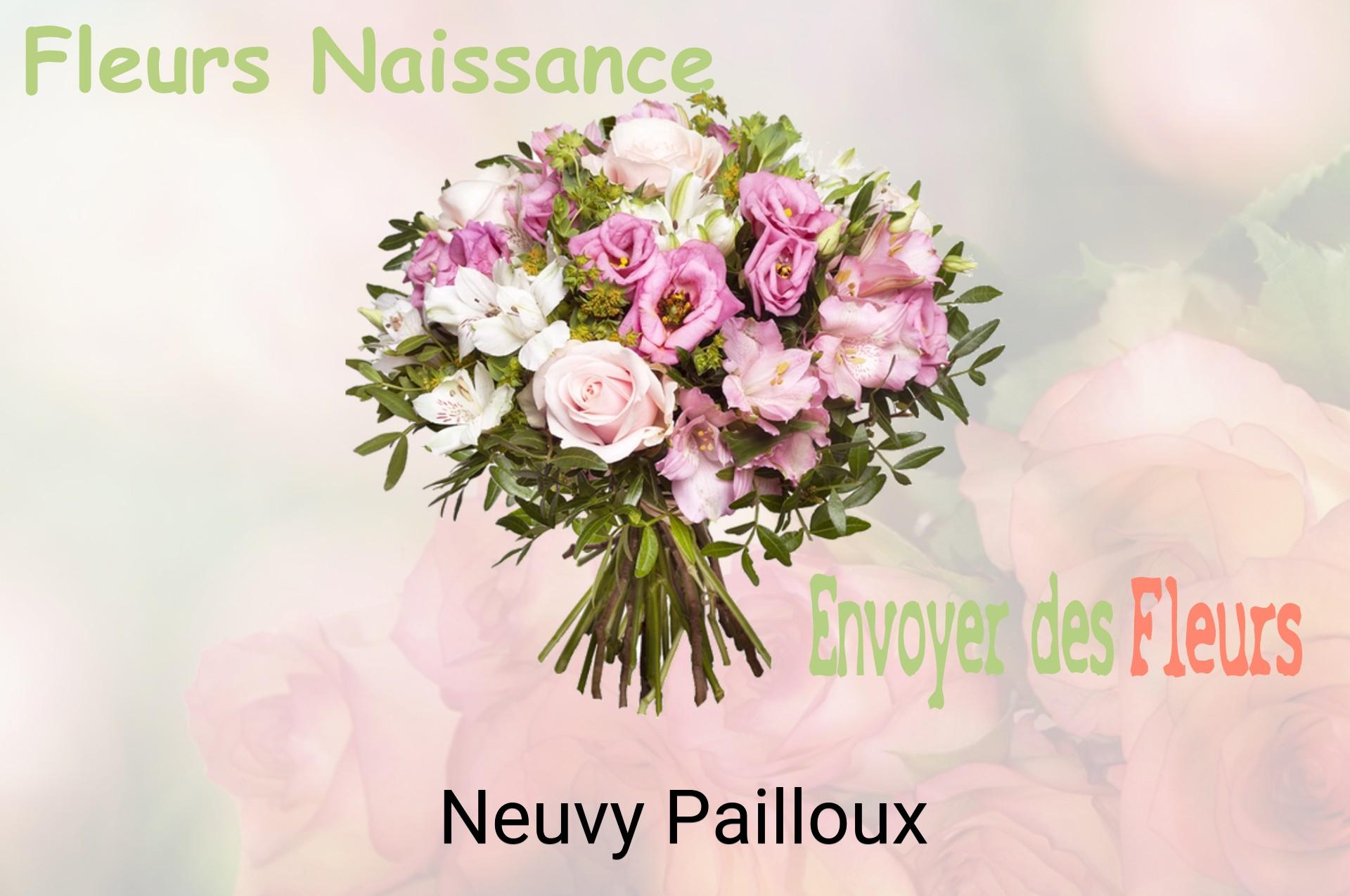 Bouquet de fleurs de naissance livré à Neuvy-Pailloux